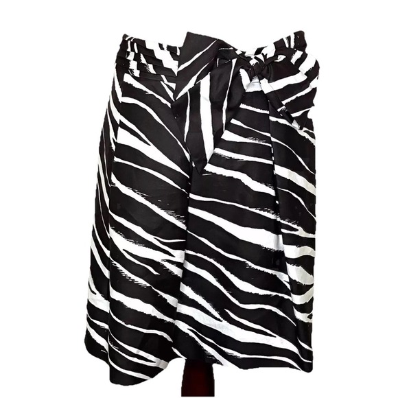 Kate Spade Skirt Brown Bow Pleated Skirt 8 Cottagecore